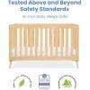 imageDelta Children Essex 4in1 Convertible Baby Crib Bianca White with Natural LegsNatural