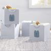 imageDelta Children Gap babyGap 4Pack Brannan Bear Fabric Storage Bins with Handles PinkBlue