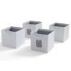 imageDelta Children Gap babyGap 4Pack Brannan Bear Fabric Storage Bins with Handles PinkGrey