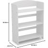 imageDelta Children MySize Bookshelf  Greenguard Gold Certified GreyBianca White