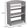 imageDelta Children MySize Bookshelf  Greenguard Gold Certified GreyGrey