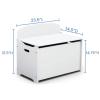 imageDelta Children MySize Deluxe Toy Box Deep BlueBianca White