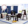 imageDelta Children MySize Deluxe Toy Box Deep BlueDark Chocolate