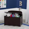 imageDelta Children MySize Deluxe Toy Box Deep BlueDark Chocolate