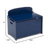 imageDelta Children MySize Deluxe Toy Box Deep BlueDeep Blue