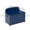 imageDelta Children MySize Deluxe Toy Box Deep BlueDeep Blue