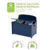 imageDelta Children MySize Deluxe Toy Box Deep BlueDeep Blue