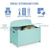 imageDelta Children MySize Deluxe Toy Box Deep BlueMint