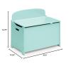 imageDelta Children MySize Deluxe Toy Box Deep BlueMint