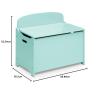 imageDelta Children MySize Deluxe Toy Box Deep BlueMint
