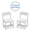 imageDelta Children MySize Kids Wood Table and Chair Set 2 Chairs Included Deep BlueBianca White