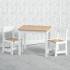 imageDelta Children MySize Kids Wood Table and Chair Set 2 Chairs Included Deep BlueBianca WhiteNatural