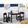 imageDelta Children MySize Kids Wood Table and Chair Set 2 Chairs Included Deep BlueDark Chocolate