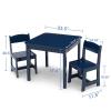 imageDelta Children MySize Kids Wood Table and Chair Set 2 Chairs Included Deep BlueDeep Blue
