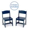 imageDelta Children MySize Kids Wood Table and Chair Set 2 Chairs Included Deep BlueDeep Blue