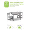 imageDelta Children MySize Kids Wood Table and Chair Set 2 Chairs Included Deep BlueGrey