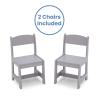 imageDelta Children MySize Kids Wood Table and Chair Set 2 Chairs Included Deep BlueGrey
