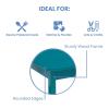 imageDelta Children MySize Kids Wood Table and Chair Set 2 Chairs Included Deep BlueTeal
