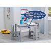 imageDelta Children MySize Table ampamp 2 Chairs Set 2Grey