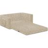 imageDelta Children Serta Perfect Sleeper Extra Wide Convertible Sofa to Lounger  Comfy 2in1 Flip Open CouchSleeper for Kids  30inches Wide PinkCream