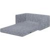 imageDelta Children Serta Perfect Sleeper Extra Wide Convertible Sofa to Lounger  Comfy 2in1 Flip Open CouchSleeper for Kids  30inches Wide PinkGrey