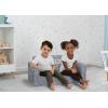 imageDelta Children Serta Perfect Sleeper Extra Wide Convertible Sofa to Lounger  Comfy 2in1 Flip Open CouchSleeper for Kids  30inches Wide PinkGrey