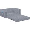 imageDelta Children Serta Perfect Sleeper Extra Wide Convertible Sofa to Lounger  Comfy 2in1 Flip Open CouchSleeper for Kids  30inches Wide PinkGrey