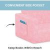 imageDelta Children Serta Perfect Sleeper Extra Wide Convertible Sofa to Lounger  Comfy 2in1 Flip Open CouchSleeper for Kids  30inches Wide PinkPink