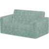 imageDelta Children Serta Perfect Sleeper Extra Wide Convertible Sofa to Lounger  Comfy 2in1 Flip Open CouchSleeper for Kids  30inches Wide PinkSage