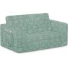 imageDelta Children Serta Perfect Sleeper Extra Wide Convertible Sofa to Lounger  Comfy 2in1 Flip Open CouchSleeper for Kids  30inches Wide PinkSage