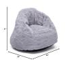 imageDelta Children Snuggle Foam Filled Chair Toddler Size for Kids Up to 6 Years Old Grey