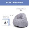 imageDelta Children Snuggle Foam Filled Chair Toddler Size for Kids Up to 6 Years Old Grey