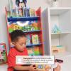 imageDelta Children Wooden Playhouse 4Shelf Bookcase for Kids Minnie MouseMickey Mouse