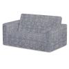 imageSerta Perfect Sleeper Extra Wide Convertible Sofa to Lounger  Comfy 2in1 Flip Open CouchSleeper for Kids GreyGrey