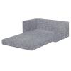 imageSerta Perfect Sleeper Extra Wide Convertible Sofa to Lounger  Comfy 2in1 Flip Open CouchSleeper for Kids GreyGrey