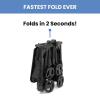 imageThe Clutch Stroller by Delta Children  Lightweight Compact Folding Stroller  Fits Airplane Overhead Storage  BlackBlack