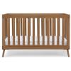 imageDelta Children Essex 4in1 Convertible Baby Crib Bianca White with Natural LegsChestnut