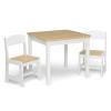 imageDelta Children MySize Kids Wood Table and Chair Set 2 Chairs Included Deep BlueBianca WhiteNatural