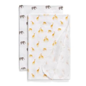 imageDelta Children 100 Cotton Flannel Baby Receiving Blankets for Girls and Boys  30x30 Inches Pack of 2 Pink FloralSafari Friends