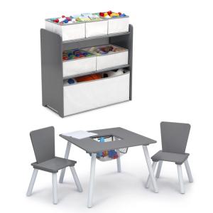 imageDelta Children 4Piece Toddler Playroom Set GreyWhite