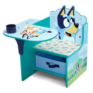 imageDelta Children Chair Desk with Storage Bin  Ideal for Arts ampamp Crafts Snack Time Homeschooling Homework Reading ampamp More Nick Jr PAW Patrol with Cup HoldersArm Rest Engineered WoodBluey
