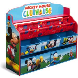 imageDelta Children Deluxe Book ampamp Toy Organizer Disney Minnie MouseDisney Mickey Mouse