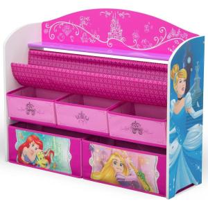 imageDelta Children Deluxe Book ampamp Toy Organizer Disney Minnie MouseDisney PrincessPink