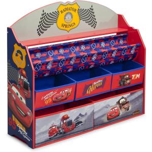 imageDelta Children Deluxe Book ampamp Toy Organizer Disney Minnie MouseDisneyPixar Cars