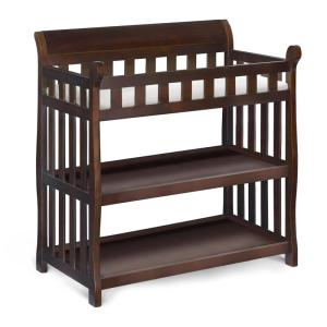 imageDelta Children Eclipse Changing Table with Changing Pad WhiteBlack Cherry Espresso