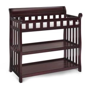 imageDelta Children Eclipse Changing Table with Changing Pad WhiteEspresso Cherry