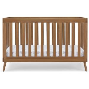 imageDelta Children Essex 4in1 Convertible Baby Crib Bianca White with Natural LegsChestnut