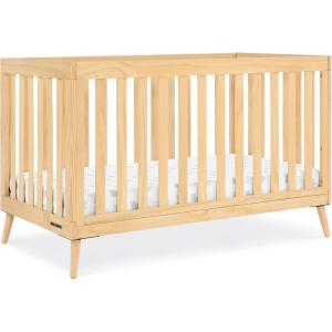 imageDelta Children Essex 4in1 Convertible Baby Crib Bianca White with Natural LegsNatural