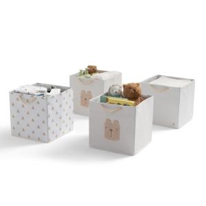 imageDelta Children Gap babyGap 4Pack Brannan Bear Fabric Storage Bins with Handles PinkTan