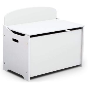imageDelta Children MySize Deluxe Toy Box Deep BlueBianca White